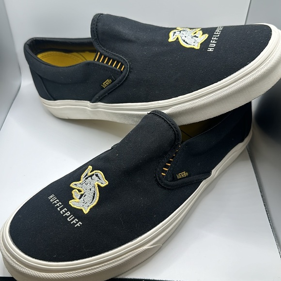 Harry Potter x Classic Slip-On 'Hufflepuff' US Man Size 11 like new - Picture 13 of 13